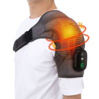 Ceinture Massante Épaule Chauffante — Contrôleur Tactile, 3 Niveaux Vibration de  Chaleur, Rechargeable