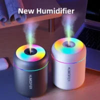 Mini Humidificateur USB 180ml — Diffuseur d'Huiles Essentielles   Ultrasonique pour Voiture, Chambre et  Bureau