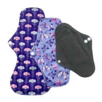 Serviette Hygiénique Lavable Bambou & Charbon